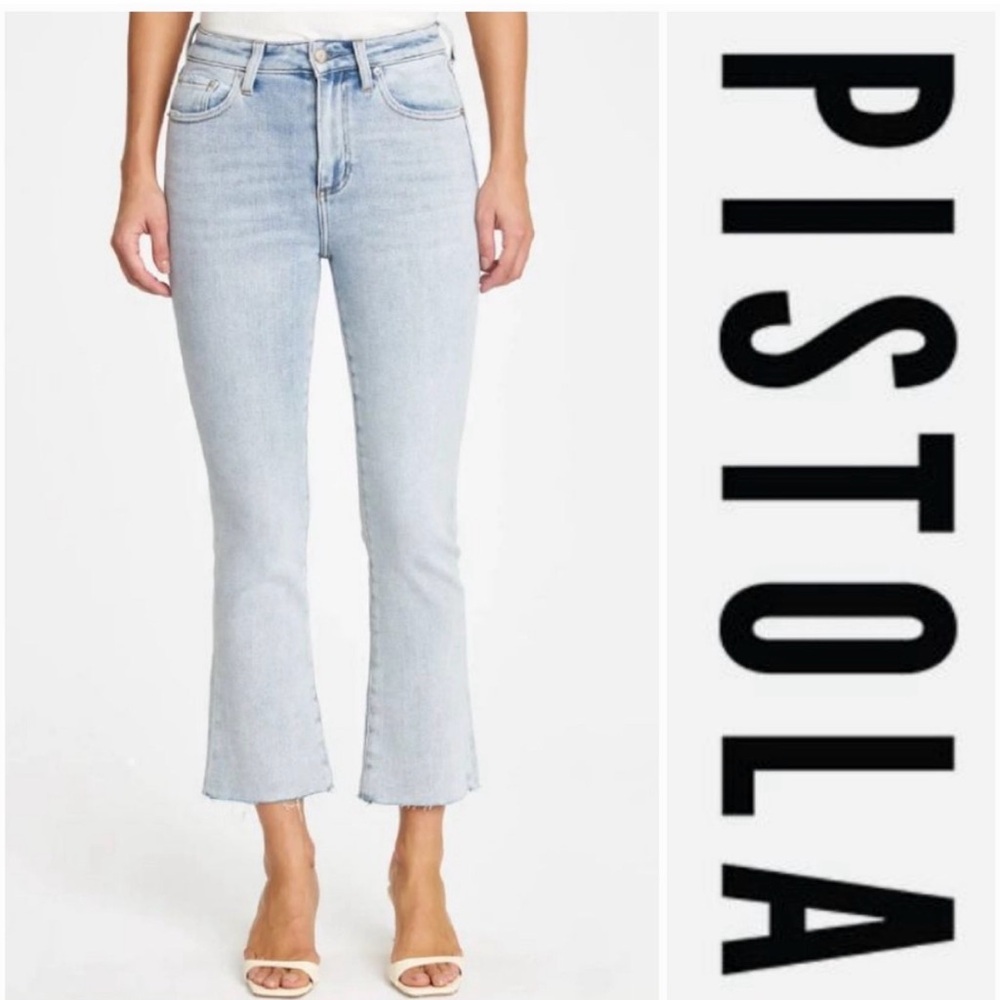Pistola Women's Cropped Light Wash Jeans